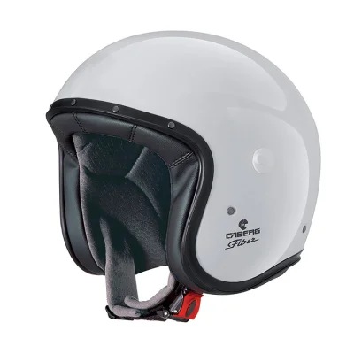 Kask otwarty jet Freeride X Solid biały połysk M z wizjerem - Caberg