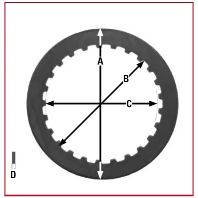 Komplet metalowych tarcz sprzęgła TRW Lucas (MES407-6) Komplet metalowych tarcz sprzęgła TRW Lucas (MES407-6)