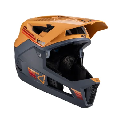 Kask cross/enduro V23 Helmet Suede czarny/rdzawy S (51-55 cm) wypinana szczęka - Leatt Kask cross/enduro V23 Helmet Suede czarny/rdzawy S (51-55 cm) wypinana szczęka - Leatt