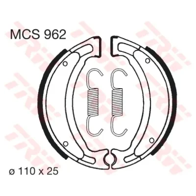 Szczęki hamulcowe TRW Lucas MCS 962 (MCS962) Szczęki hamulcowe TRW Lucas MCS 962 (MCS962)