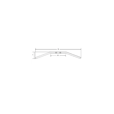 Kierownica TRW Lucas  stalowa 22mm dragbar medium czarny (MCL122SS)