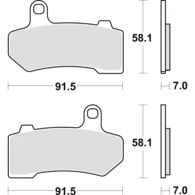 Klocki hamulcowe TRW Lucas MCB 781 SV (2 szt.) (MCB781SV)