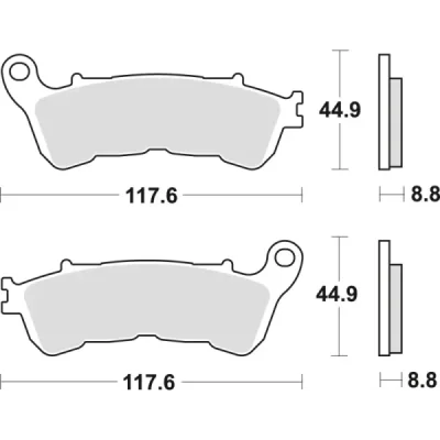 Klocki hamulcowe TRW Lucas MCB 776 SH (2 szt.) (MCB776SH) Klocki hamulcowe TRW Lucas MCB 776 SH (2 szt.) (MCB776SH)