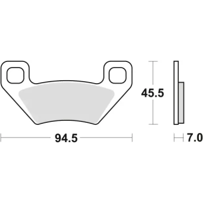 Klocki hamulcowe TRW Lucas MCB 773 SI (2 szt.) (MCB773SI) Klocki hamulcowe TRW Lucas MCB 773 SI (2 szt.) (MCB773SI)