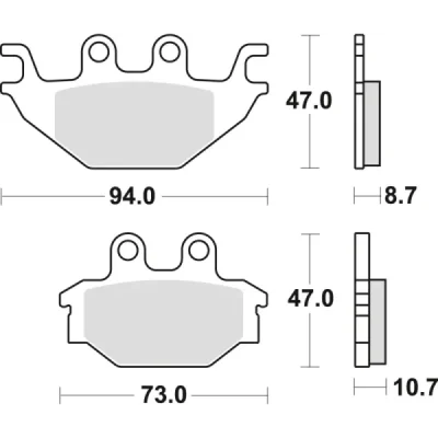 Klocki hamulcowe TRW Lucas MCB 760 SI (2 szt.) (MCB760SI) Klocki hamulcowe TRW Lucas MCB 760 SI (2 szt.) (MCB760SI)