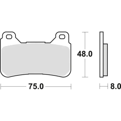 Klocki hamulcowe TRW Lucas MCB 755 SV (2 szt.) (MCB755SV) Klocki hamulcowe TRW Lucas MCB 755 SV (2 szt.) (MCB755SV)