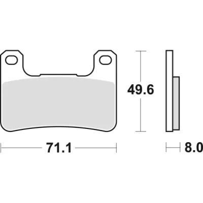 Klocki hamulcowe TRW Lucas MCB 752 SV (2 szt.) (MCB752SV) Klocki hamulcowe TRW Lucas MCB 752 SV (2 szt.) (MCB752SV)