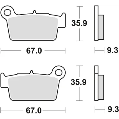 Klocki hamulcowe TRW Lucas MCB 739 SI (2 szt.) (MCB739SI) Klocki hamulcowe TRW Lucas MCB 739 SI (2 szt.) (MCB739SI)