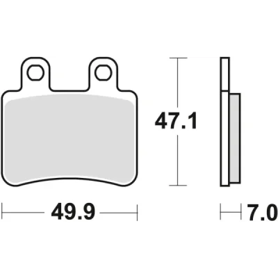 Klocki hamulcowe TRW Lucas MCB 735 (2 szt.) (MCB735) Klocki hamulcowe TRW Lucas MCB 735 (2 szt.) (MCB735)