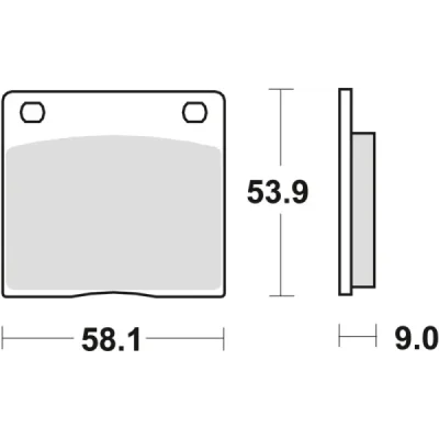 Klocki hamulcowe TRW Lucas MCB 73 (2 szt.) (MCB73) Klocki hamulcowe TRW Lucas MCB 73 (2 szt.) (MCB73)