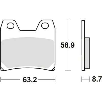 Klocki hamulcowe TRW Lucas MCB 725 SH (2 szt.) (MCB725SH) Klocki hamulcowe TRW Lucas MCB 725 SH (2 szt.) (MCB725SH)