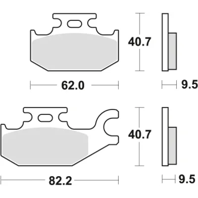 Klocki hamulcowe TRW Lucas MCB 724 SI (2 szt.) (MCB724SI) Klocki hamulcowe TRW Lucas MCB 724 SI (2 szt.) (MCB724SI)