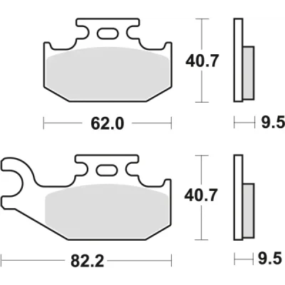 Klocki hamulcowe TRW Lucas MCB 723 SI (2 szt.) (MCB723SI) Klocki hamulcowe TRW Lucas MCB 723 SI (2 szt.) (MCB723SI)