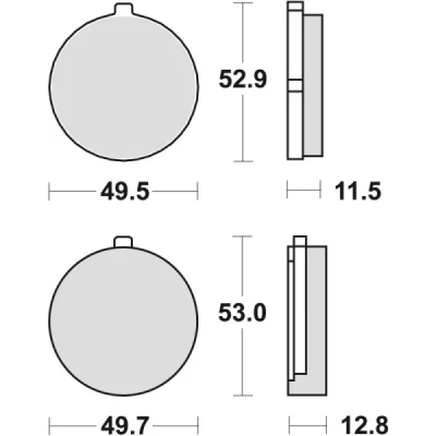 Klocki hamulcowe TRW Lucas MCB 72 (2 szt.) (MCB72) Klocki hamulcowe TRW Lucas MCB 72 (2 szt.) (MCB72)
