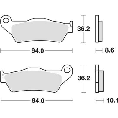 Klocki hamulcowe TRW Lucas MCB 707 SH (2 szt.) (MCB707SH) Klocki hamulcowe TRW Lucas MCB 707 SH (2 szt.) (MCB707SH)