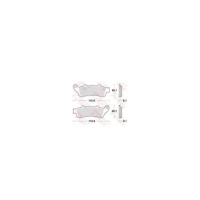 Klocki hamulcowe TRW Lucas MCB 704 (2 szt.) (MCB704) Klocki hamulcowe TRW Lucas MCB 704 (2 szt.) (MCB704)