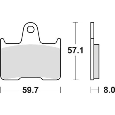 Klocki hamulcowe TRW Lucas MCB 691 (2 szt.) (MCB691) Klocki hamulcowe TRW Lucas MCB 691 (2 szt.) (MCB691)