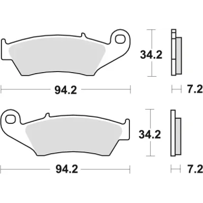 Klocki hamulcowe TRW Lucas MCB 669 SI (2 szt.) (MCB669SI) Klocki hamulcowe TRW Lucas MCB 669 SI (2 szt.) (MCB669SI)