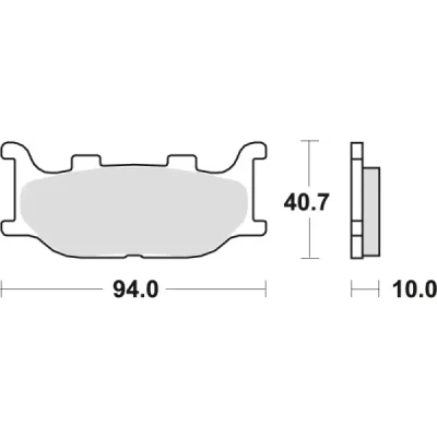 Klocki hamulcowe TRW Lucas MCB 666 SV (2 szt.) (MCB666SV) Klocki hamulcowe TRW Lucas MCB 666 SV (2 szt.) (MCB666SV)