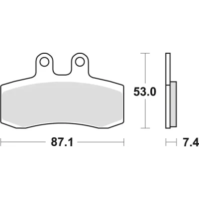 Klocki hamulcowe TRW Lucas MCB 652 (2 szt.) (MCB652) Klocki hamulcowe TRW Lucas MCB 652 (2 szt.) (MCB652)
