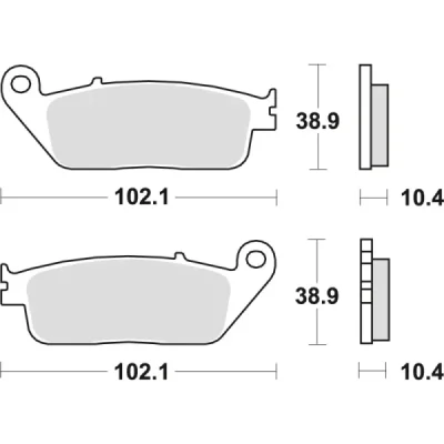 Klocki hamulcowe TRW Lucas MCB 631 SH (2 szt.) (MCB631SH) Klocki hamulcowe TRW Lucas MCB 631 SH (2 szt.) (MCB631SH)