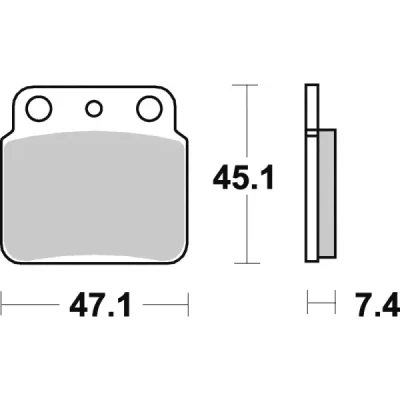 Klocki hamulcowe TRW Lucas MCB 626 SI (2 szt.) (MCB626SI) Klocki hamulcowe TRW Lucas MCB 626 SI (2 szt.) (MCB626SI)