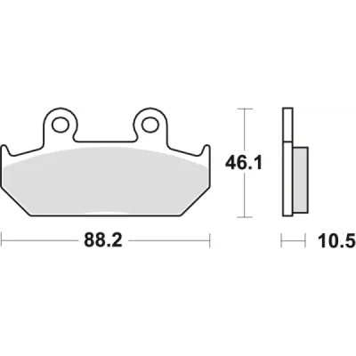 Klocki hamulcowe TRW Lucas MCB 624 (2 szt.) (MCB624) Klocki hamulcowe TRW Lucas MCB 624 (2 szt.) (MCB624)