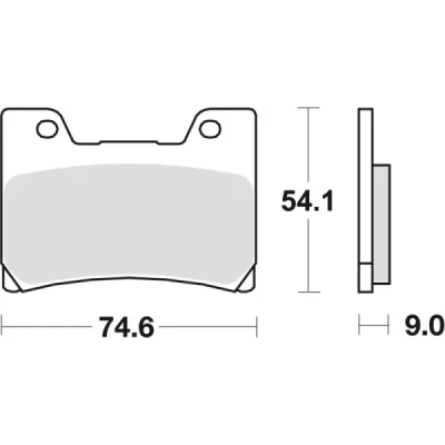 Klocki hamulcowe TRW Lucas MCB 622 (2 szt.) (MCB622) Klocki hamulcowe TRW Lucas MCB 622 (2 szt.) (MCB622)