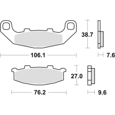 Klocki hamulcowe TRW Lucas MCB 586 SV (2 szt.) (MCB586SV) Klocki hamulcowe TRW Lucas MCB 586 SV (2 szt.) (MCB586SV)