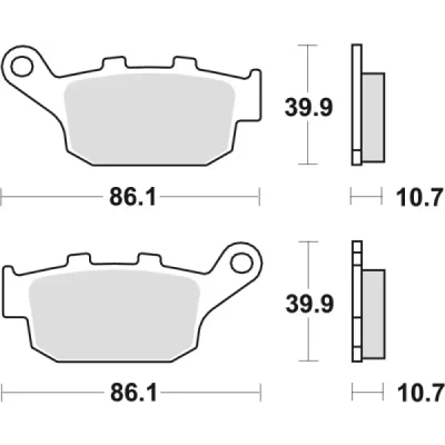Klocki hamulcowe TRW Lucas MCB 585 SH (2 szt.) (MCB585SH) Klocki hamulcowe TRW Lucas MCB 585 SH (2 szt.) (MCB585SH)