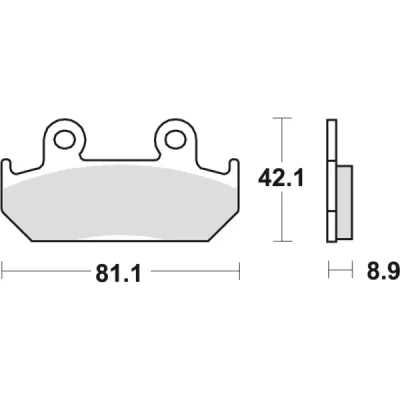 Klocki hamulcowe TRW Lucas MCB 562 (2 szt.) (MCB562) Klocki hamulcowe TRW Lucas MCB 562 (2 szt.) (MCB562)