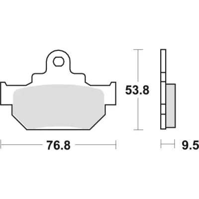 Klocki hamulcowe TRW Lucas MCB 551 (2 szt.) (MCB551)