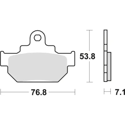 Klocki hamulcowe TRW Lucas MCB 550 (2 szt.) (MCB550) Klocki hamulcowe TRW Lucas MCB 550 (2 szt.) (MCB550)