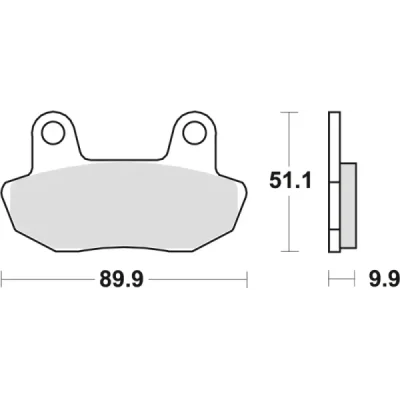 Klocki hamulcowe TRW Lucas MCB 537 (2 szt.) (MCB537)