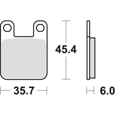 Klocki hamulcowe TRW Lucas MCB 535 (2 szt.) (MCB535)