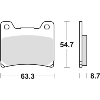 Klocki hamulcowe TRW Lucas MCB 530 SH (2 szt.) (MCB530SH)