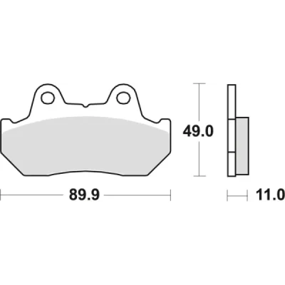 Klocki hamulcowe TRW Lucas MCB 512 (2 szt.) (MCB512)