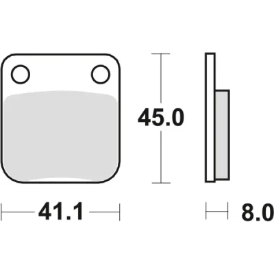 Klocki hamulcowe TRW Lucas MCB 510 SI (2 szt.) (MCB510SI)