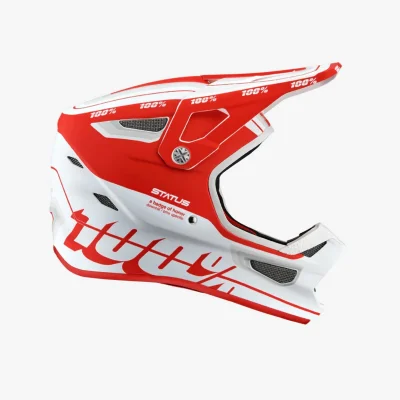 Kask rowerowy Status Topenga red/white biały/czerwony M (57-58 cm) - 100% Procent