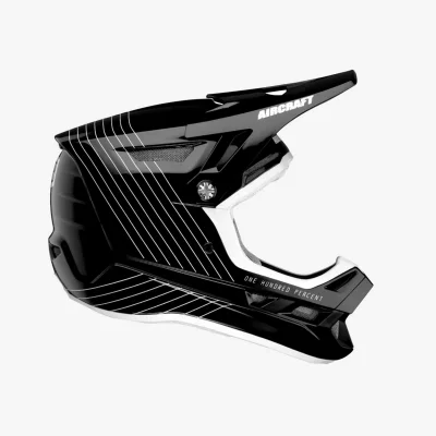 Kask integralny Aircraft Composite czarny/biały XL (61-62 cm) - 100% Procent Kask integralny Aircraft Composite czarny/biały XL (61-62 cm) - 100% Procent