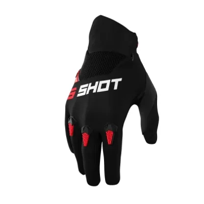Shot Racing Rękawice Moto Devo Red Czarny/Czerwony 09