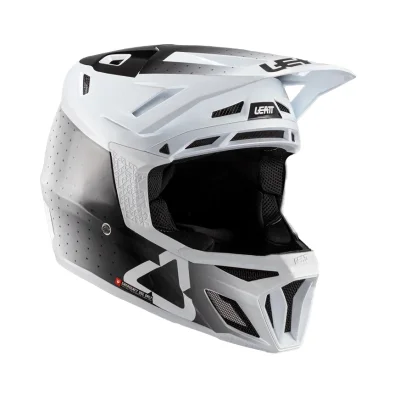 Kask rowerowy MTB Gravity 8.0 V24 biały/czarny M (57-58 cm) - Leatt