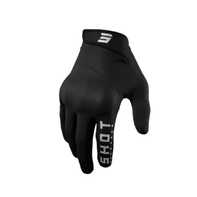 Shot Racing Rękawice Softshell Zimowe Trainer Ce 2.0 Black Czarny/Szary 09