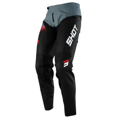 Shot Racing Spodnie Moto Devo Versus Black Red Czarny/Szary/Czerwony 30