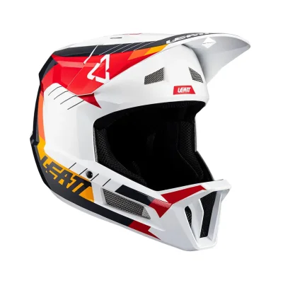 Kask rowerowy MTB Gravity 2.0 V24 white/red XL (61-62 cm) - Leatt Kask rowerowy MTB Gravity 2.0 V24 white/red XL (61-62 cm) - Leatt