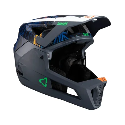 Kask cross/enduro Enduro 4.0 V24 Helmet Jungle granatowy/biały S (51-55 cm) wypinana szczęka - Leatt