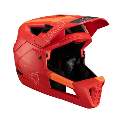 Kask cross/enduro Enduro 4.0 V24 Helmet czerwony L (59-63 cm) wypinana szczęka - Leatt
