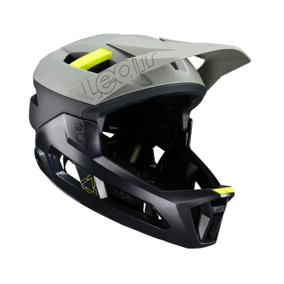 Kask cross/enduro Enduro 3.0 V24 Granite czarny/szary S (51-55 cm) wypinana szczęka/kask 3w1 - Leatt