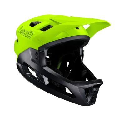 Kask cross/enduro V24 Lime czarny/żółty fluo S (51-55 cm) wypinana szczęka - Leatt Kask cross/enduro V24 Lime czarny/żółty fluo S (51-55 cm) wypinana szczęka - Leatt