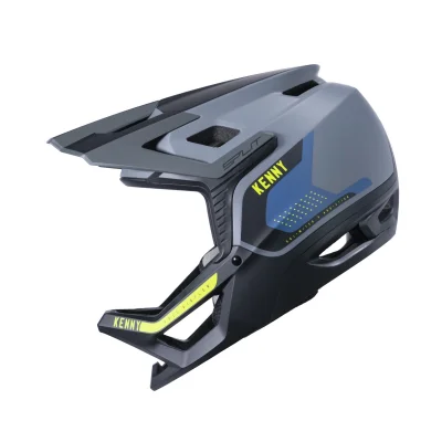 Kask rowerowy MTB Split szary/czarny/niebieski/żółty XL (61-62 cm) - Kenny Racing Kask rowerowy MTB Split szary/czarny/niebieski/żółty XL (61-62 cm) - Kenny Racing